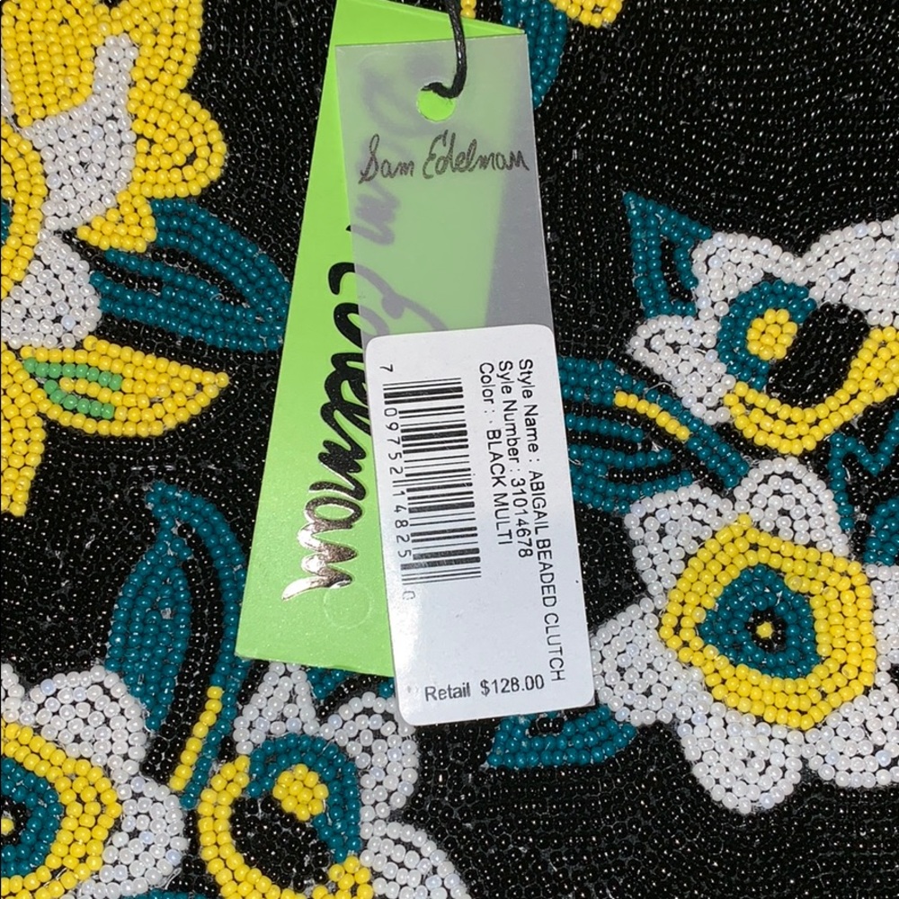 Sam Edelman floral beaded clutch purse - Picture 4 of 5